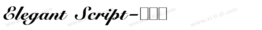Elegant Script字体转换